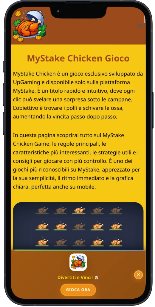 MyStake Chicken Mobile